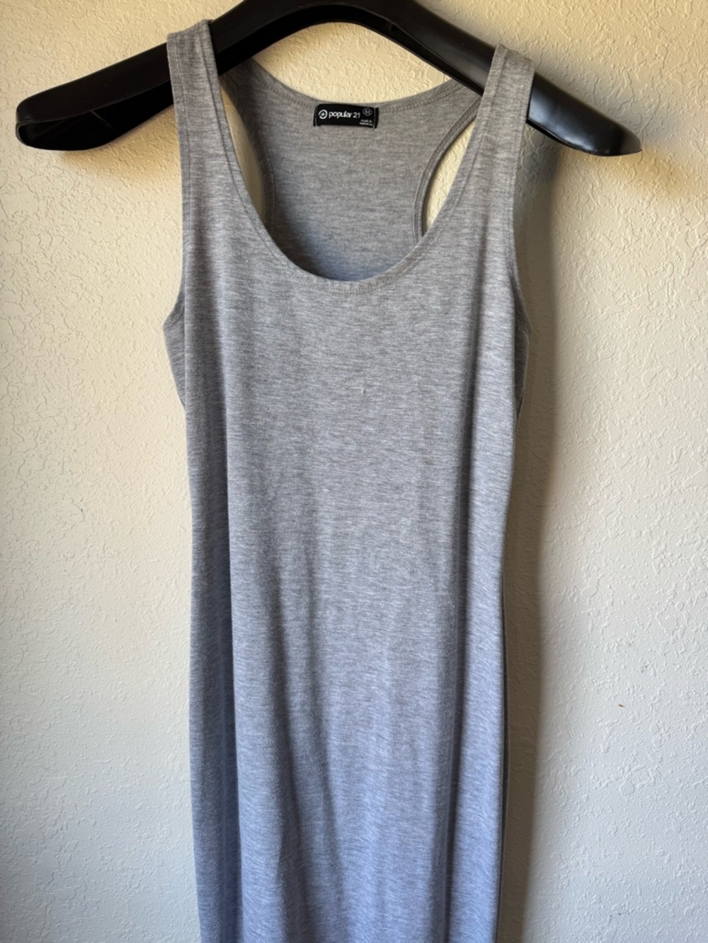 Gray Tank Midi Dress